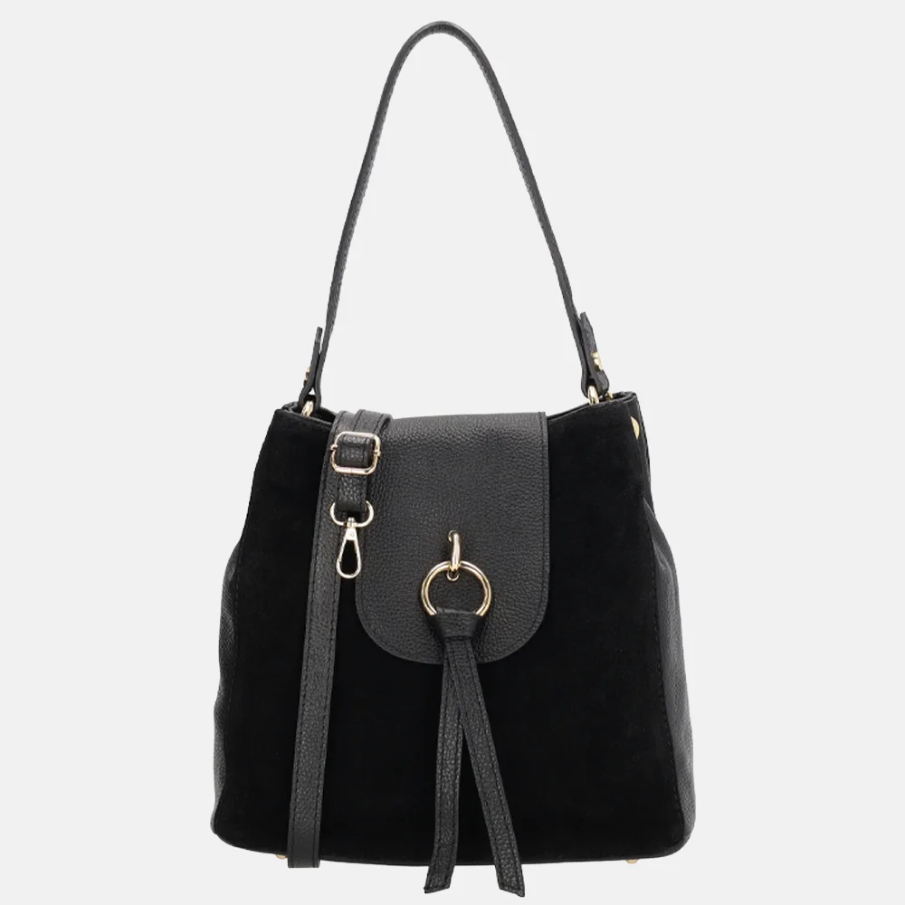 Charm London buideltas suedine zwart