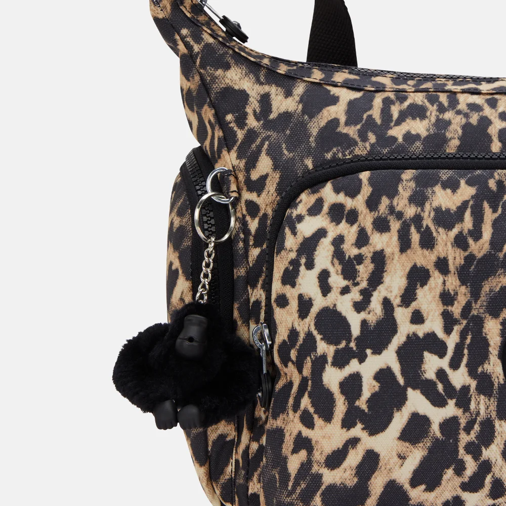 Kipling Gabb schoudertas wild leopard bij Duifhuizen