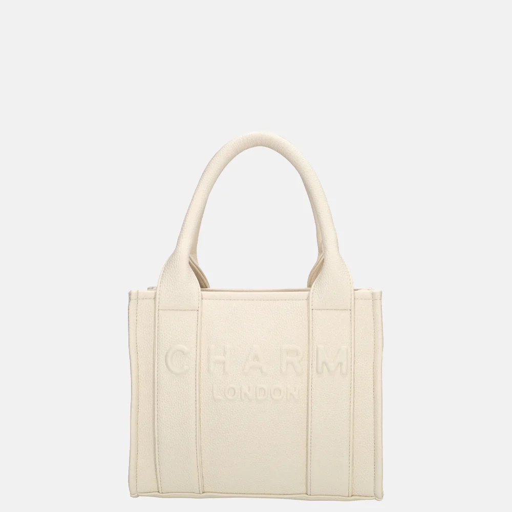 Charm London shopper S off white bij Duifhuizen