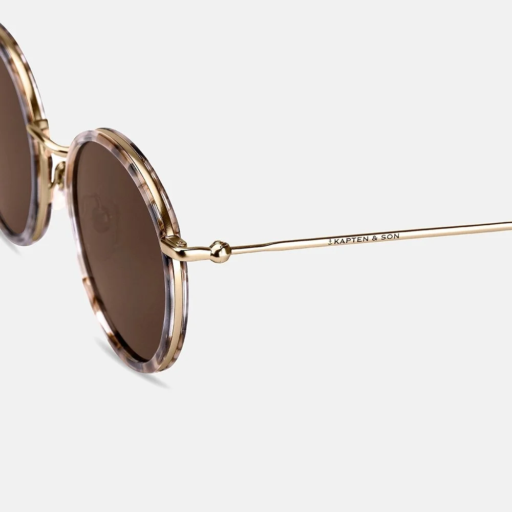 Kapten & Son Amsterdam zonnebril toffee tortoise brown bij Duifhuizen
