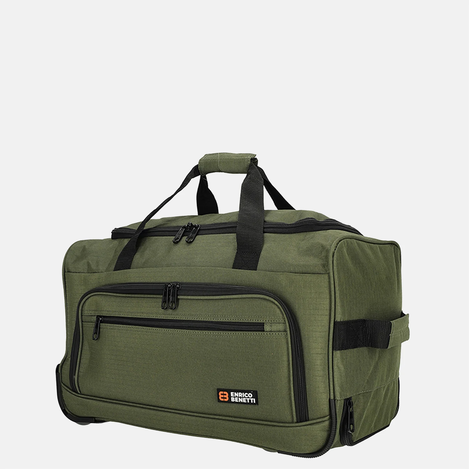 Enrico Benetti Brussels reistas op wielen 50 cm olive bij Duifhuizen