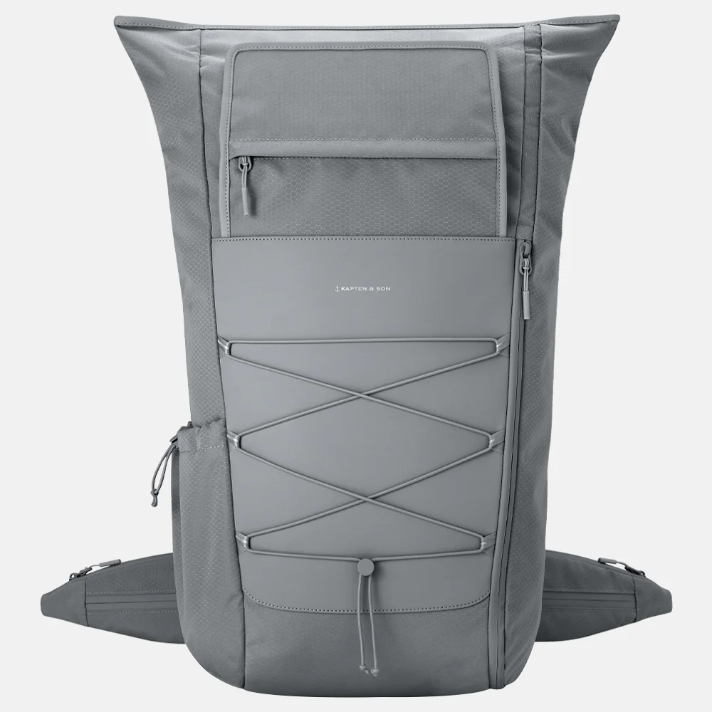 Kapten & Son Banff rugzak 16 inch stone grey bij Duifhuizen