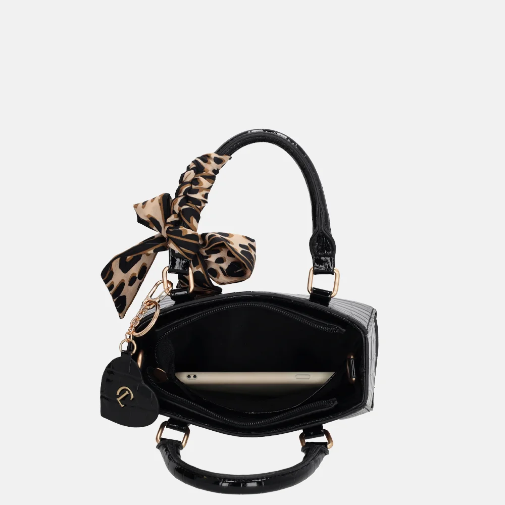 Charm London Knightbridge handtas zwart bij Duifhuizen