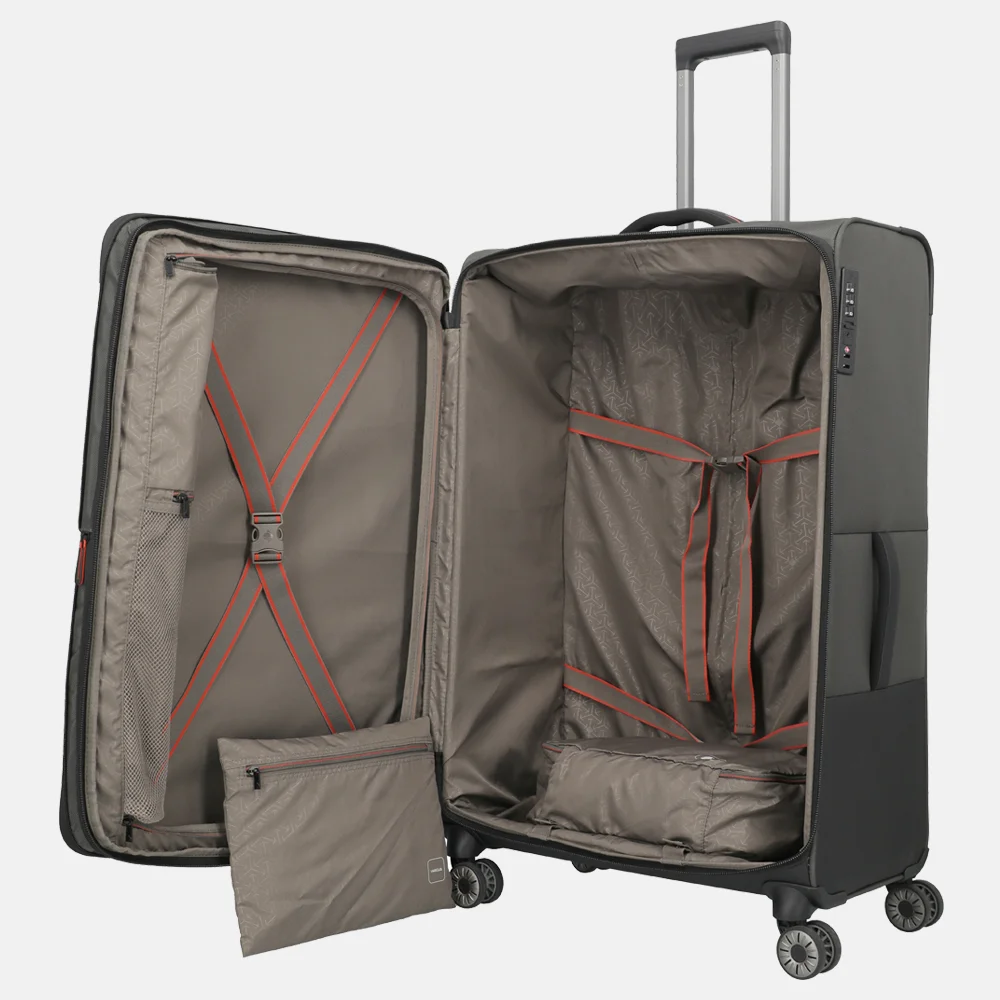 Travelite Crosslite reiskoffer 81 cm XL expendable dark olive bij Duifhuizen
