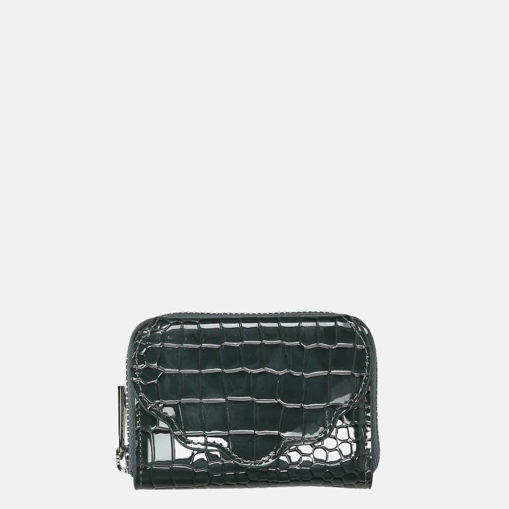 HVISK Shell portemonnee croco grey dark bij Duifhuizen