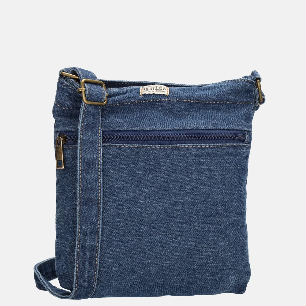 Beagles crossbody tas jeansblauw