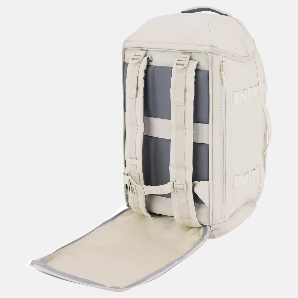Kapten & Son Lisbon duffle rugzak sandstone bij Duifhuizen