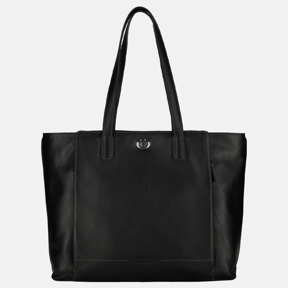 Leonhard Heyden Nizza shopper 15 inch black bij Duifhuizen