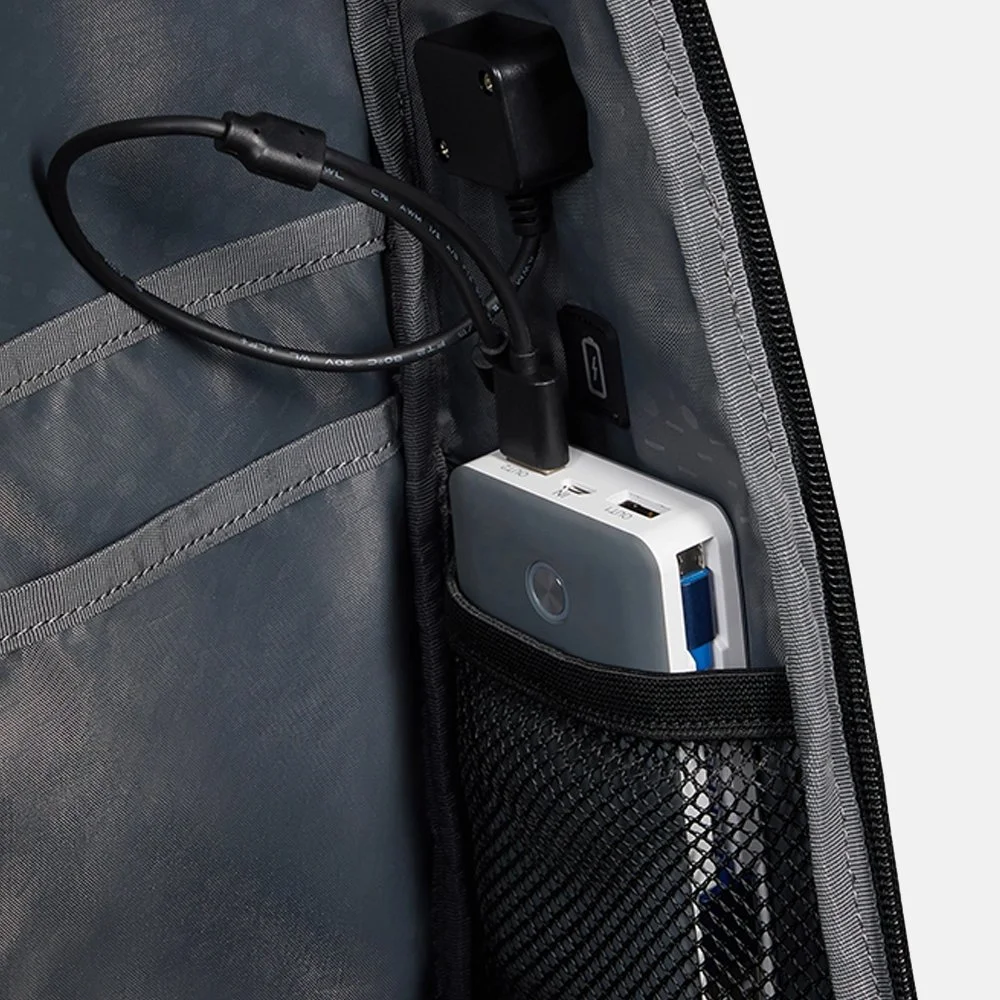 Samsonite Urban USB ecodiver rugzak M black bij Duifhuizen