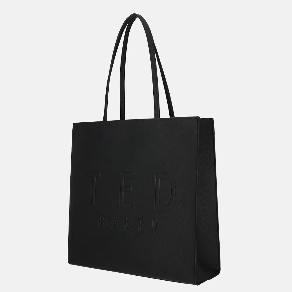 Ted Baker Iconny icon bag shopper L jet black bij Duifhuizen