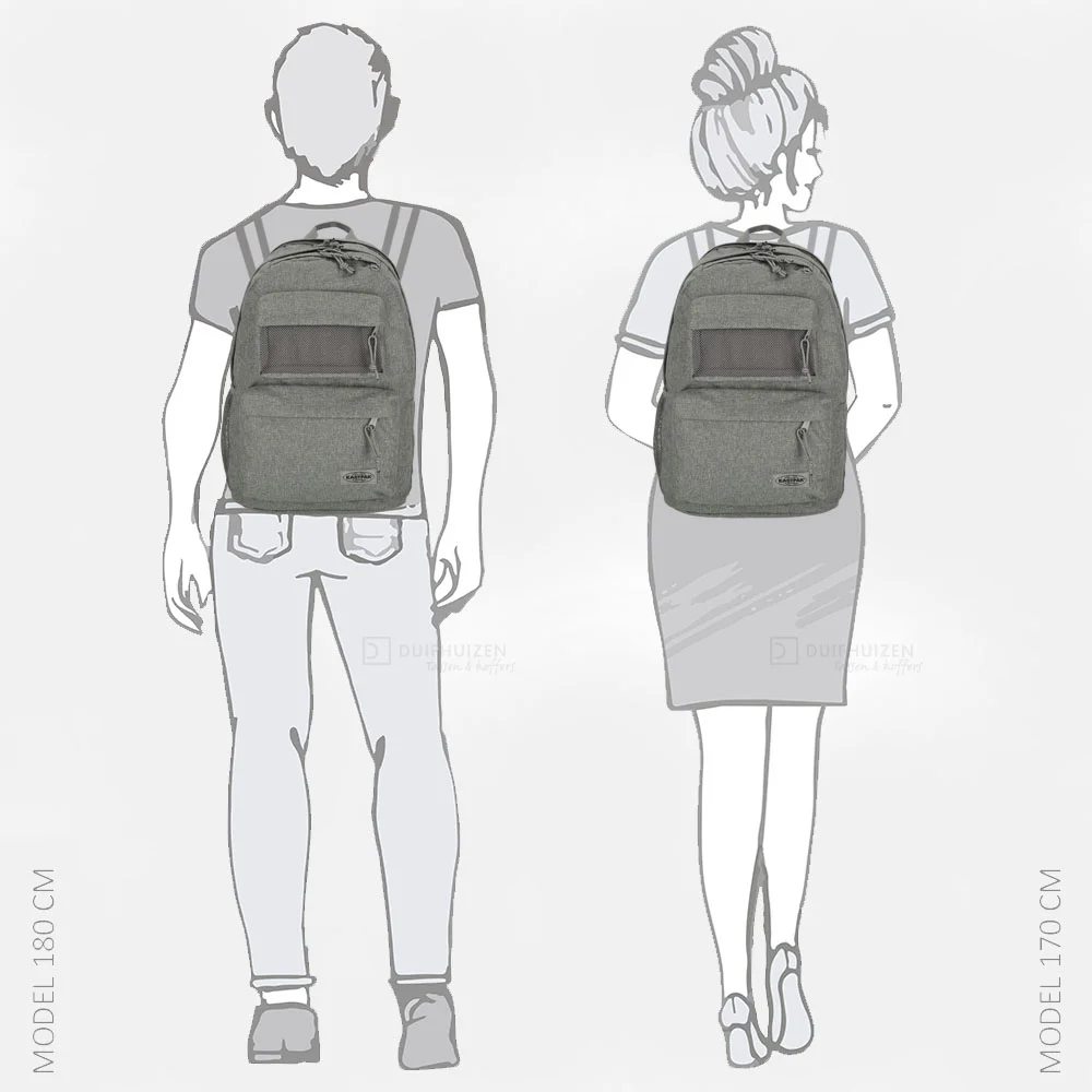 Eastpak Double Office  laptoprugzak 17 inch sunday grey bij Duifhuizen