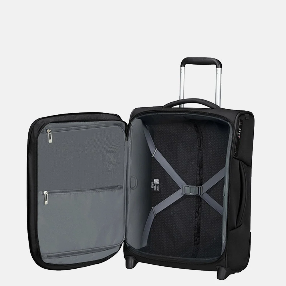 Samsonite Respark upright handbagage koffer 55 cm ozone black bij Duifhuizen