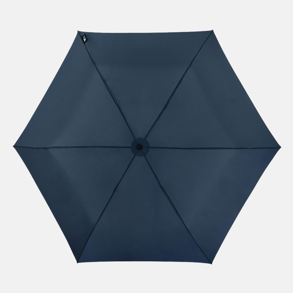 Impliva Travellight opvouwbare paraplu mini blue bij Duifhuizen