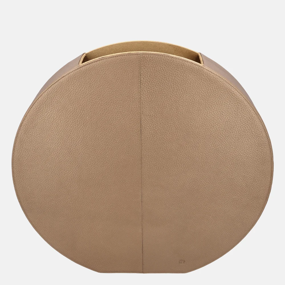 Chamada leren vaas effen large koper bij Duifhuizen