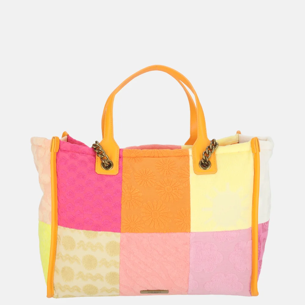 Kurt Geiger Hoxton shopper badstof multi bij Duifhuizen