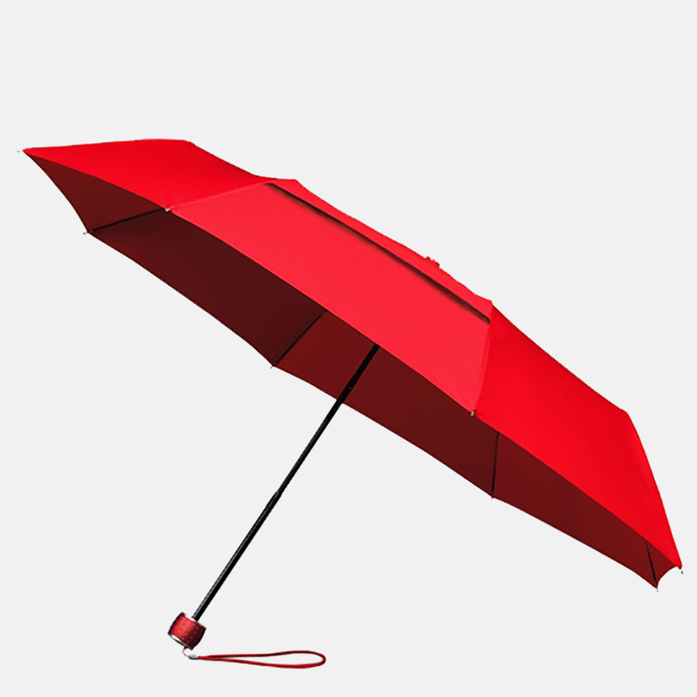 Impliva ECO miniMAX opvouwbare paraplu red bij Duifhuizen