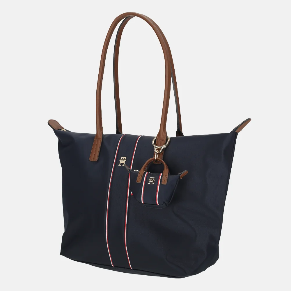 Tommy Hilfiger Popette bagcharm nano space blue bij Duifhuizen