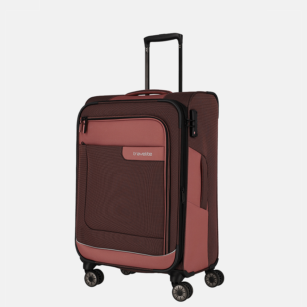 Travelite Viia koffer 67 cm rose bij Duifhuizen