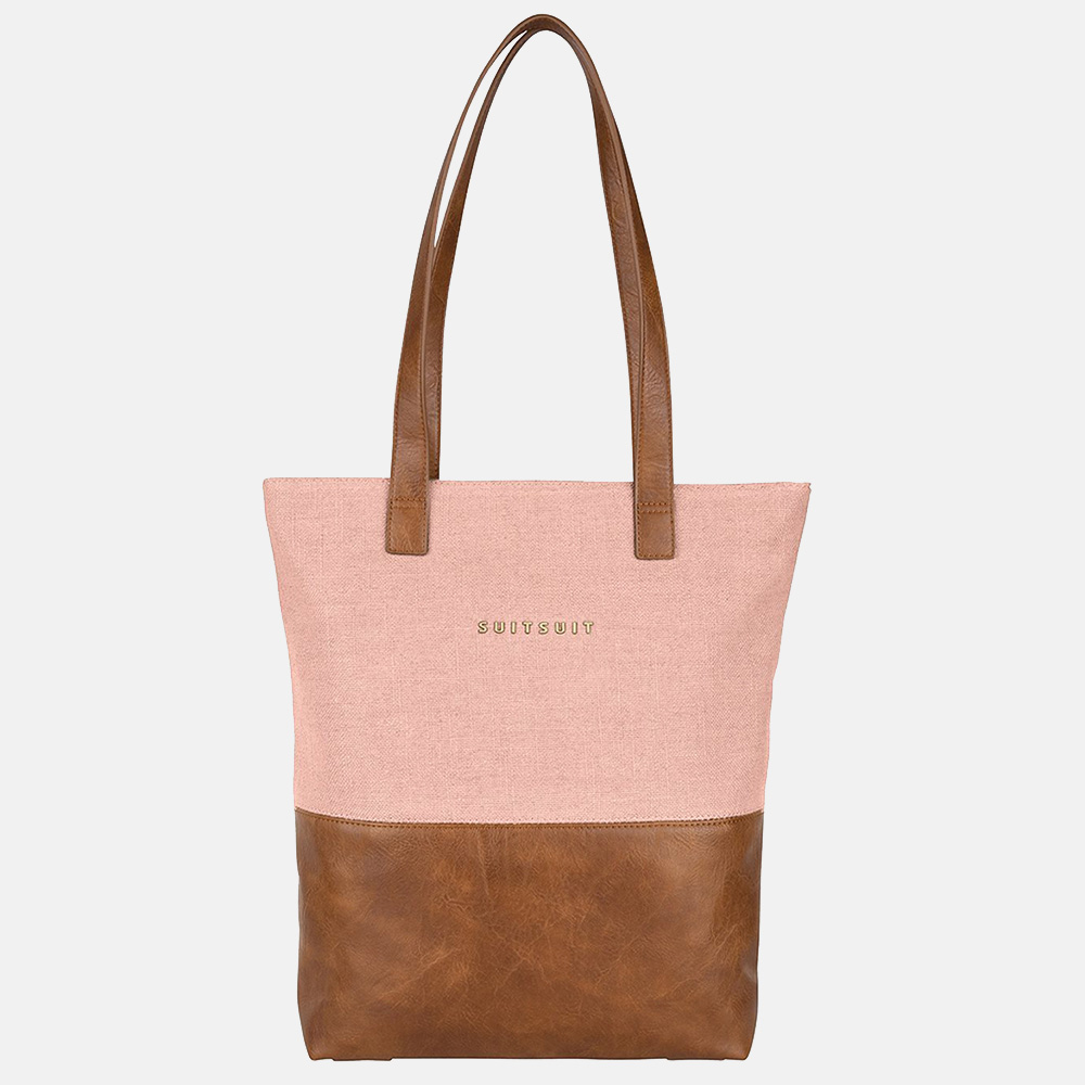 SUITSUIT Fab Seventies Upright bag shopper coral cloud bij Duifhuizen