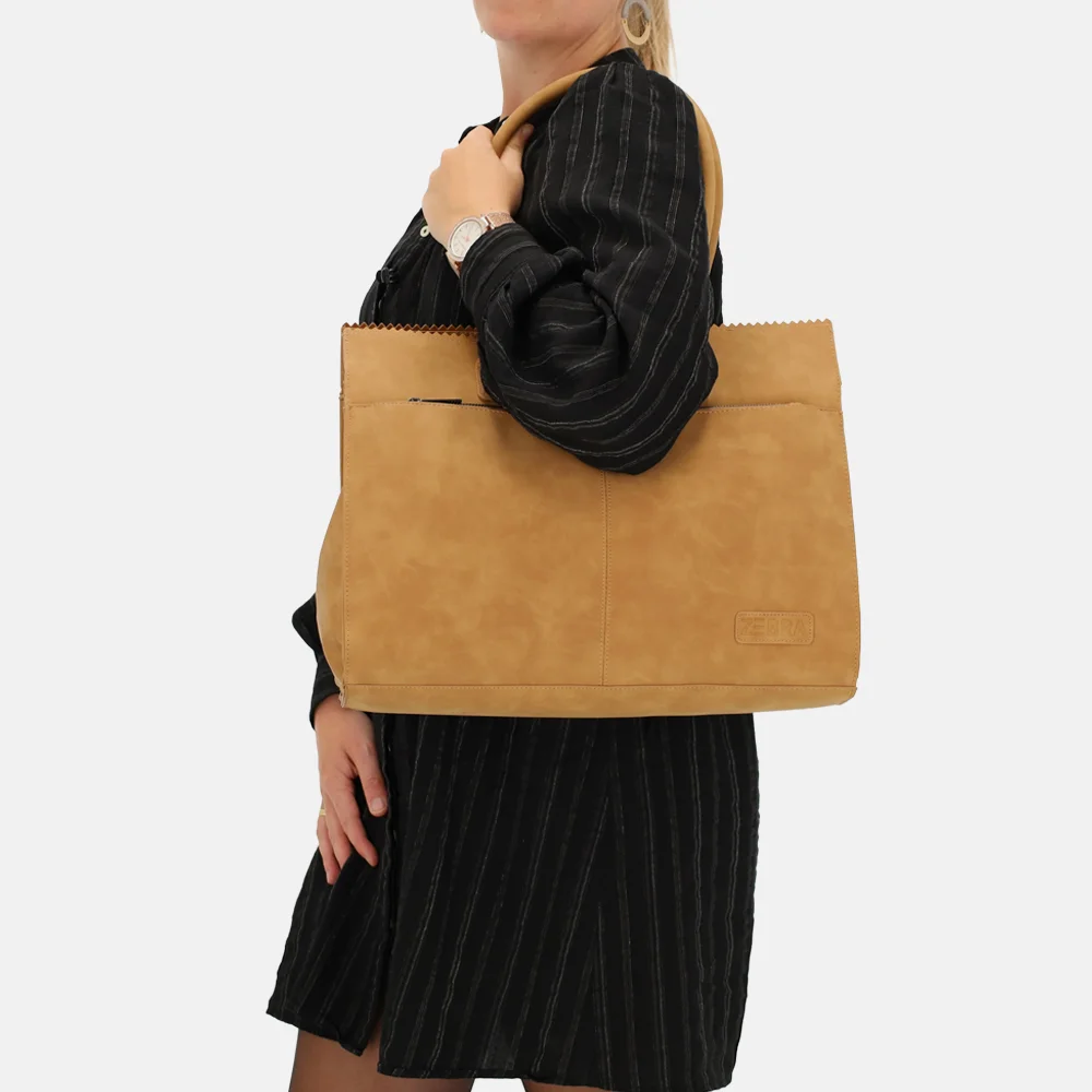 Zebra Trends shopper 15 inch camel bij Duifhuizen