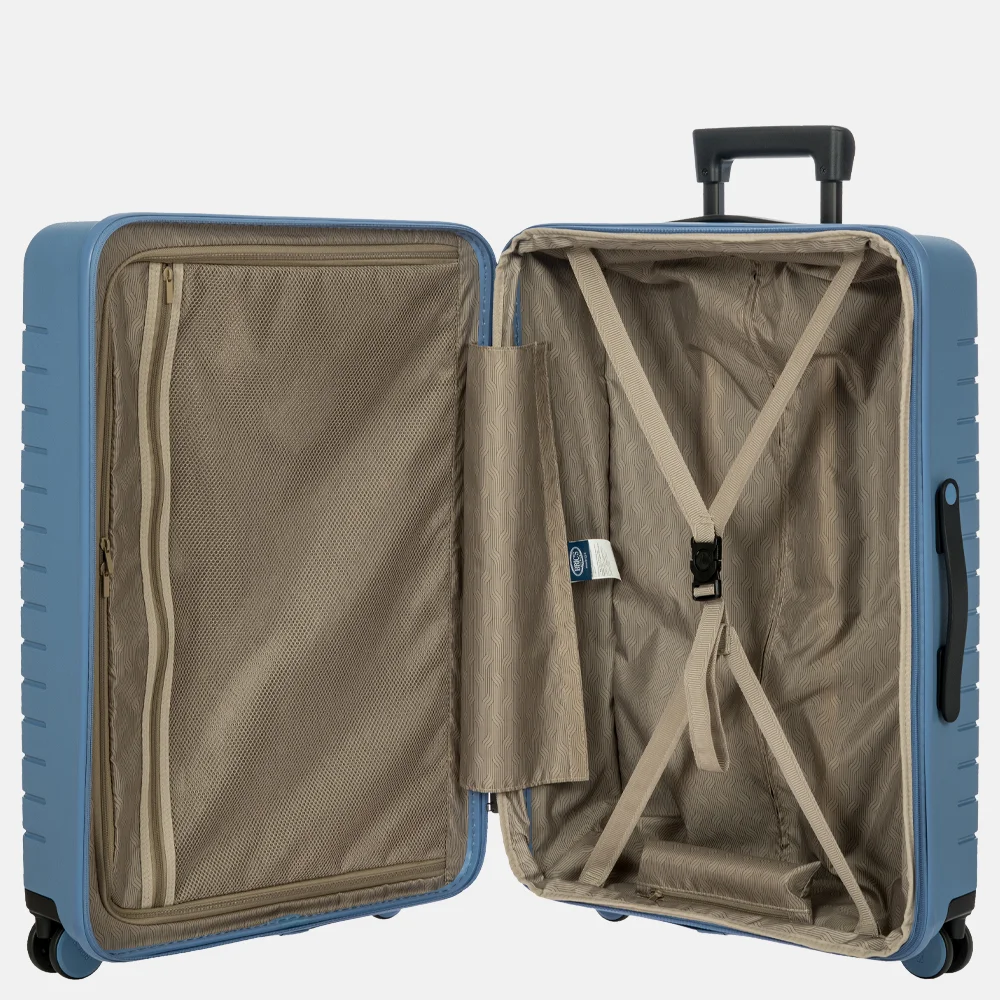 Bric's Ulisse Expandable reiskoffer 71 cm grey blue bij Duifhuizen