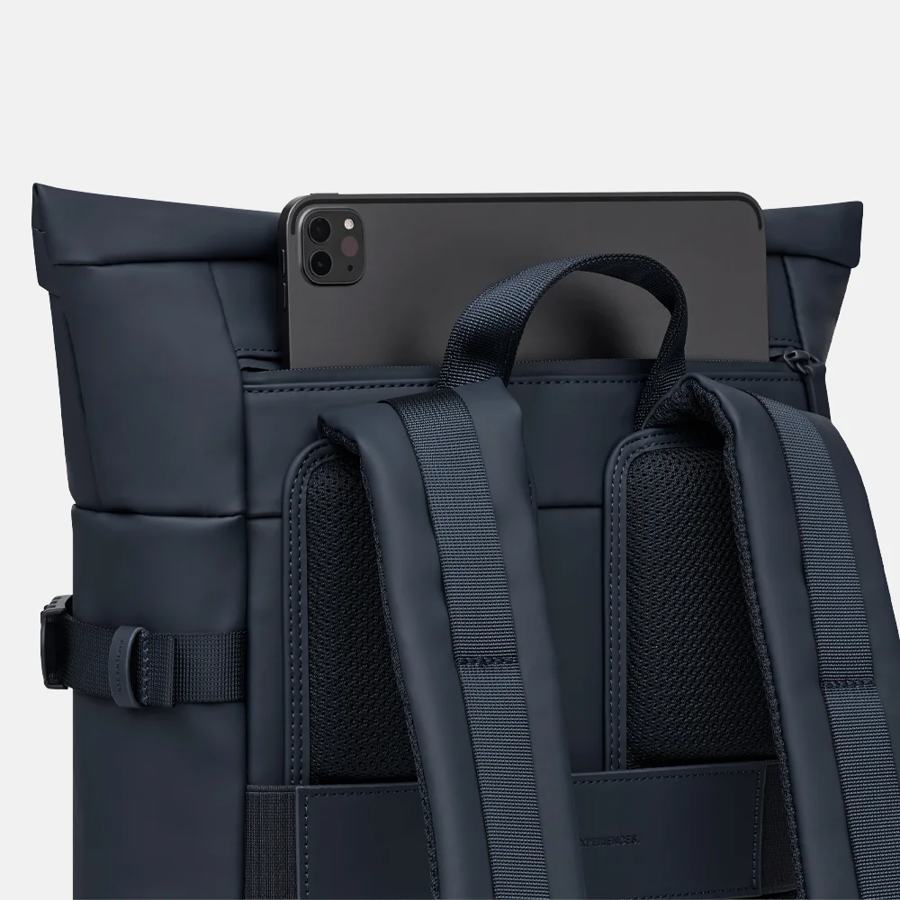 Kapten & Son Helsinki 2.0 laptoprugzak 15 inch navy blue bij Duifhuizen