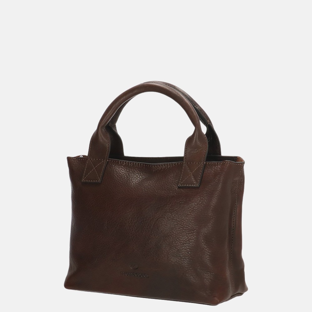 Micmacbags Discover handtas S dark brown bij Duifhuizen