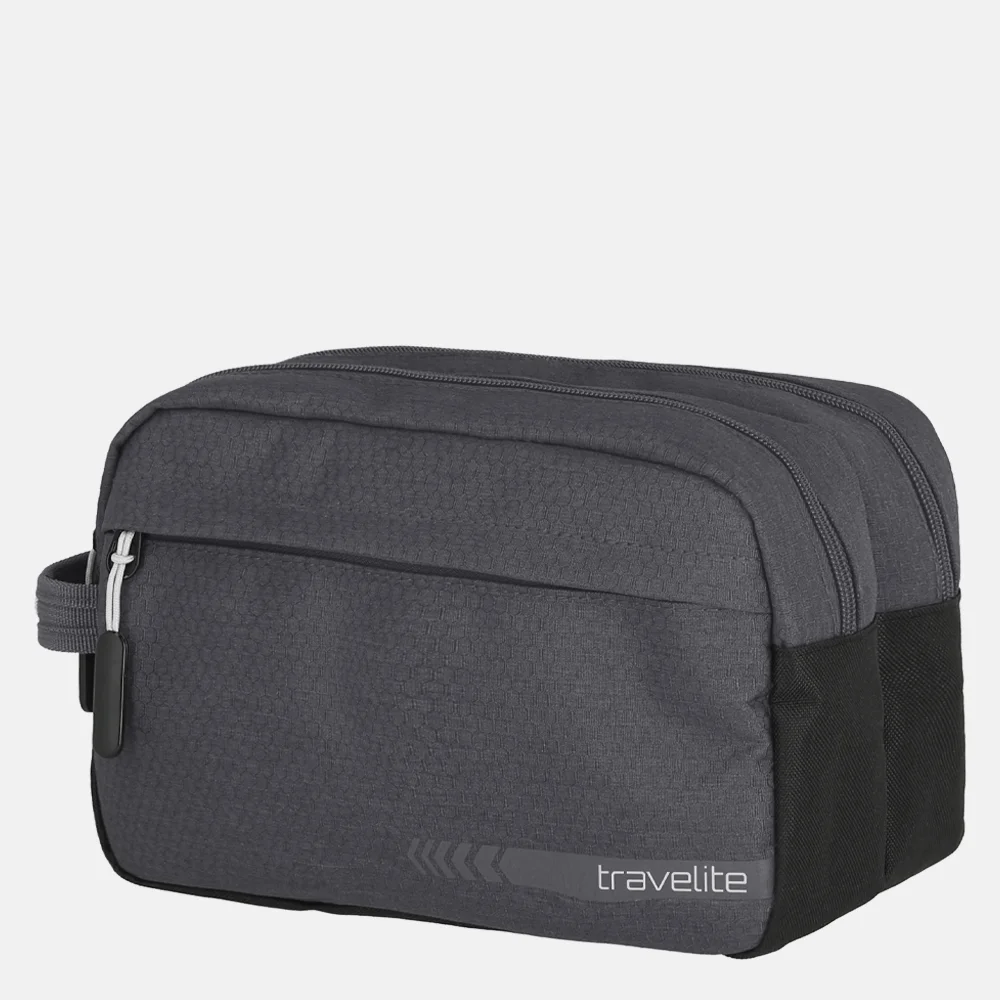 Travelite Kick Off toilettas dark anthracite bij Duifhuizen