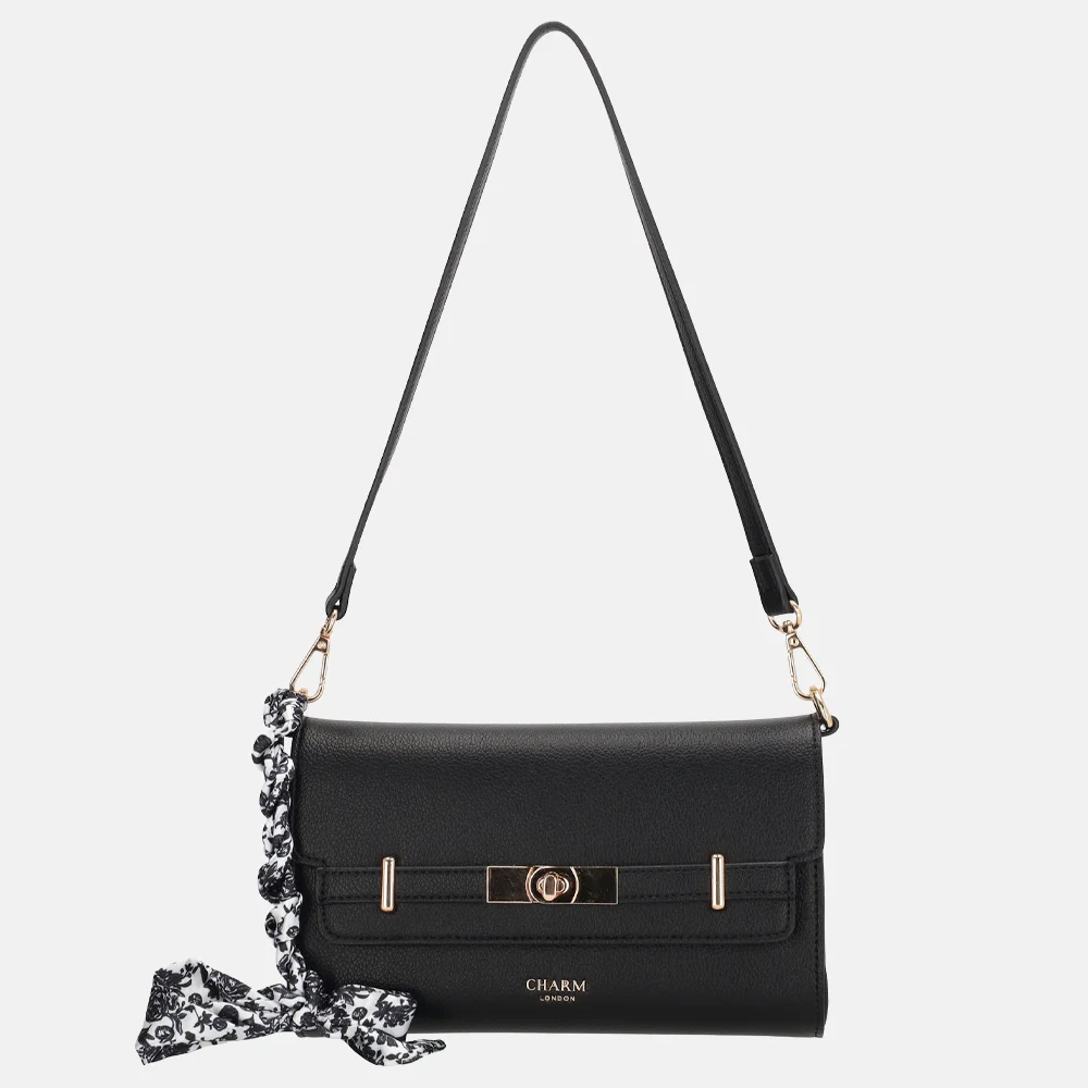 Charm London The Hamptons envelop clutch zwart bij Duifhuizen