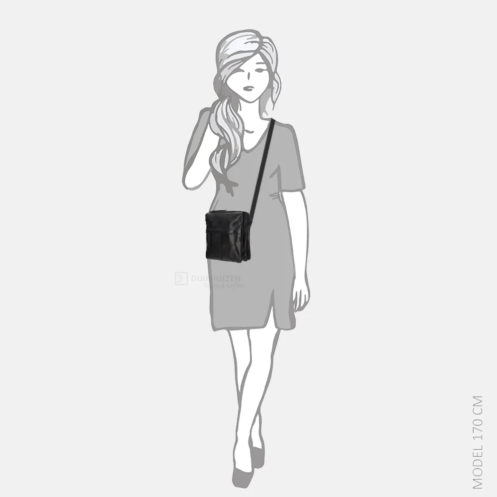 Bear Design crossbody tas black bij Duifhuizen