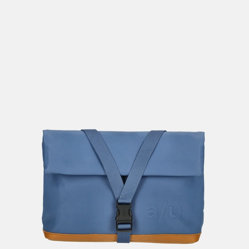 Aunts and Uncles Japan Yao rolltop crossbody tas blue jeans bij Duifhuizen