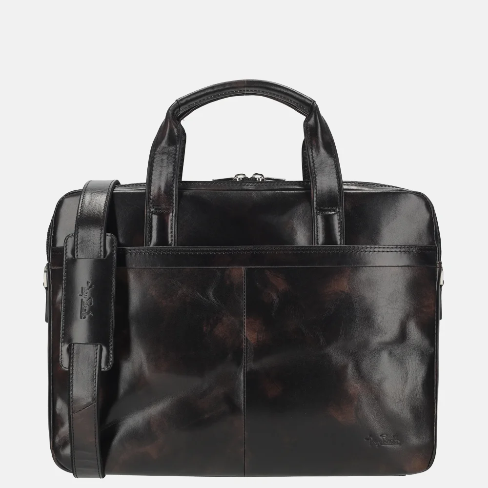 Tony Perotti Van Gogh laptoptas 15 inch zwart bij Duifhuizen