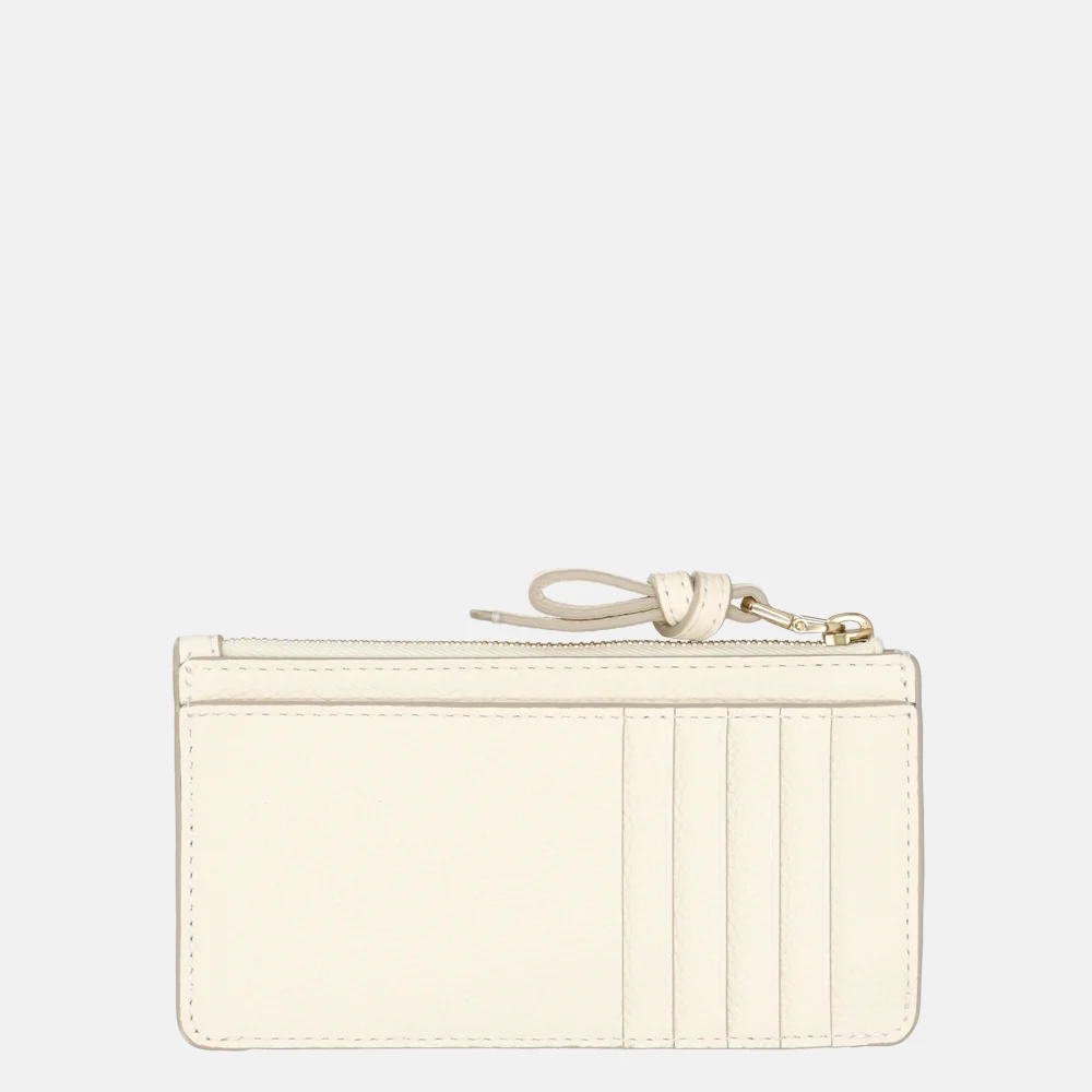 Kate Spade Loop pasjeshouder pebbled leather cashew milk bij Duifhuizen