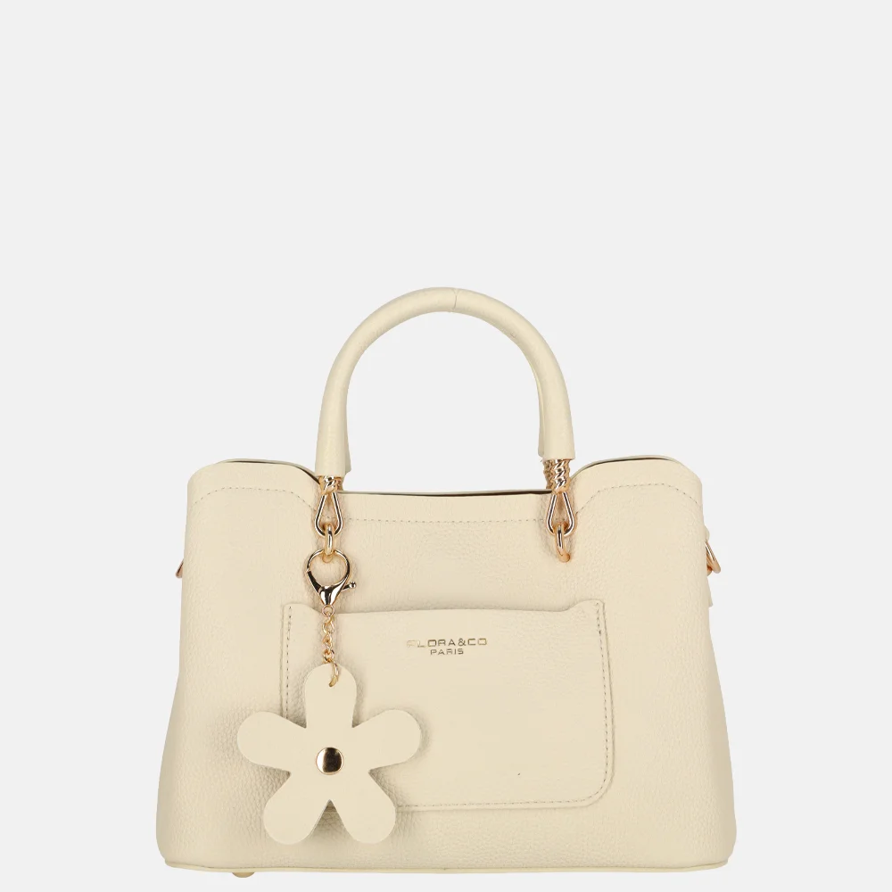 Flora & Co handtas M ecru bij Duifhuizen