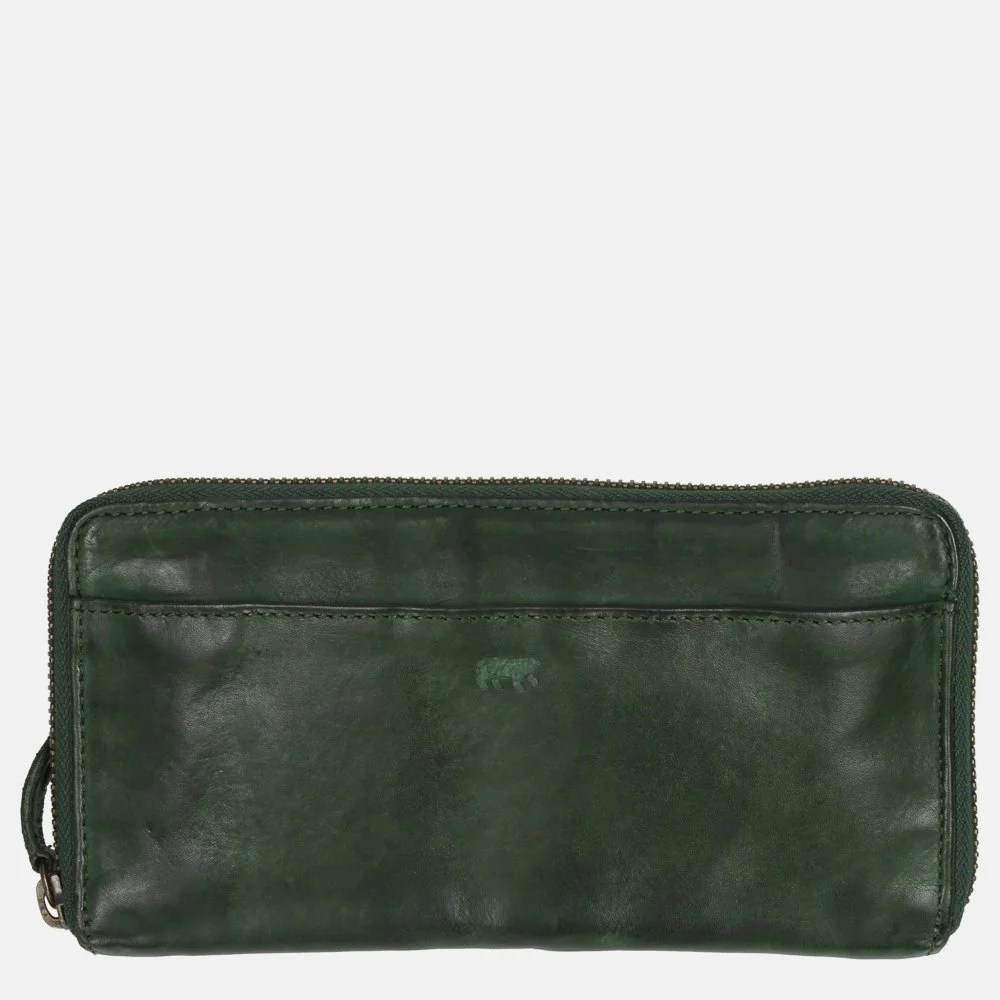 WildHorn Olive Leather Men's Wallet (WH2050), BLACK DOUBLE