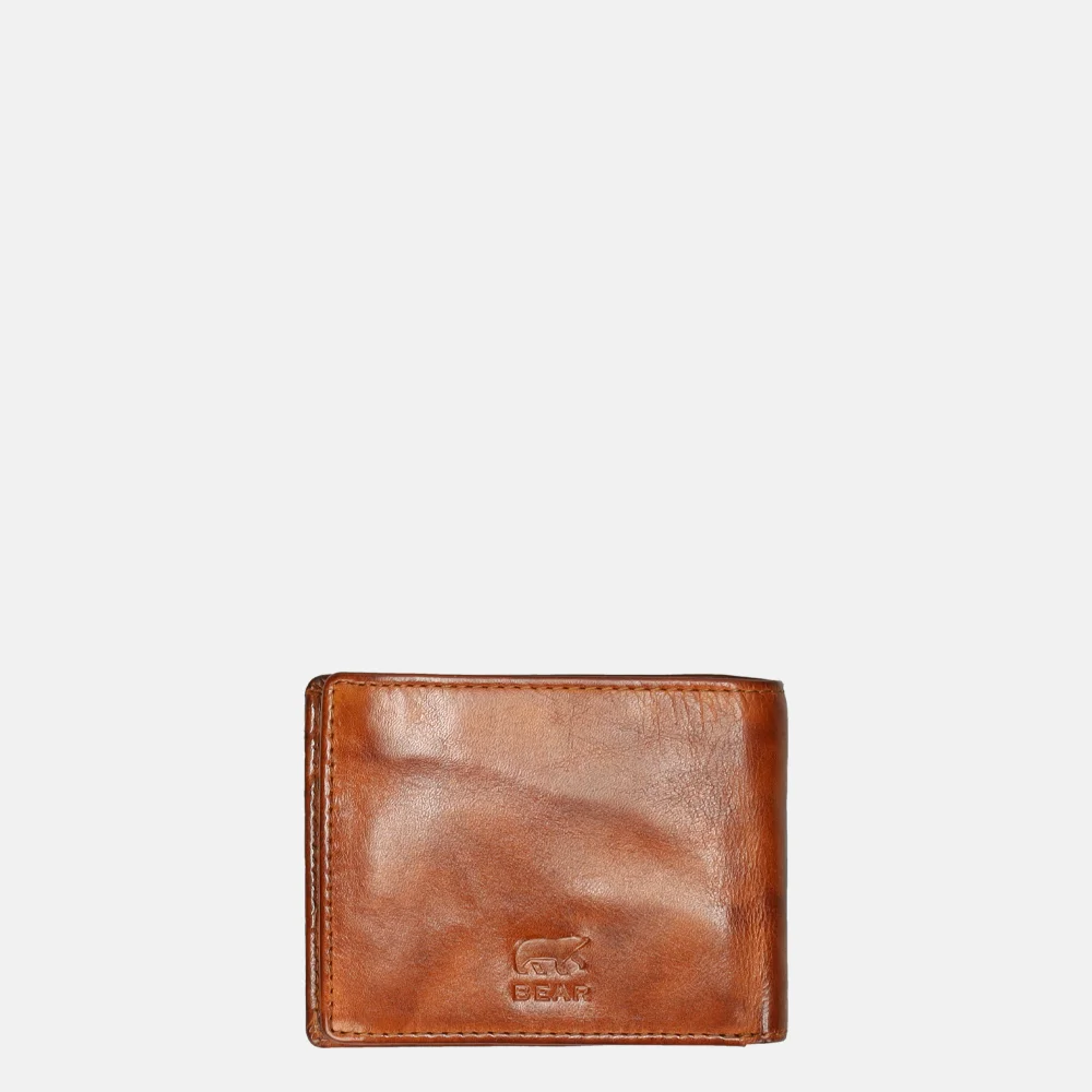 Bear Design billfold cognac bij Duifhuizen