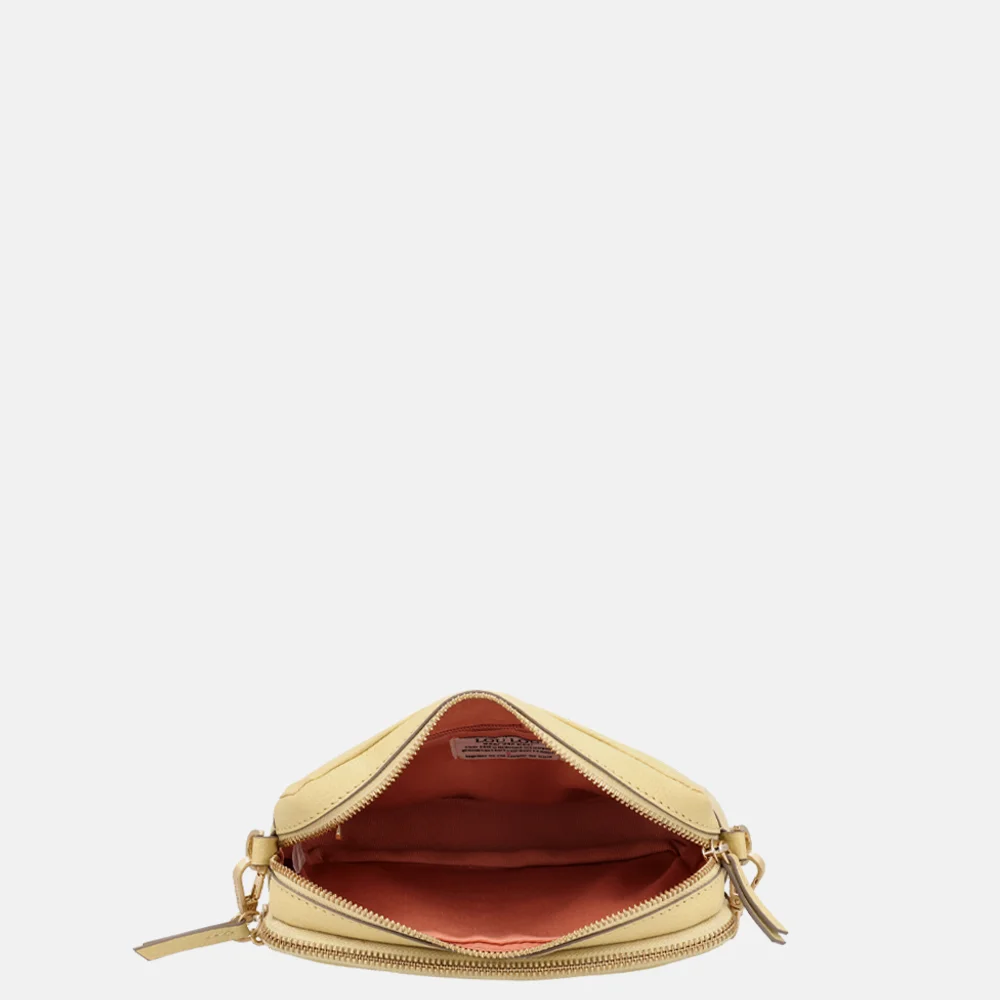 Loulou Essentiels Emilie crossbody tas sorbet yellow bij Duifhuizen