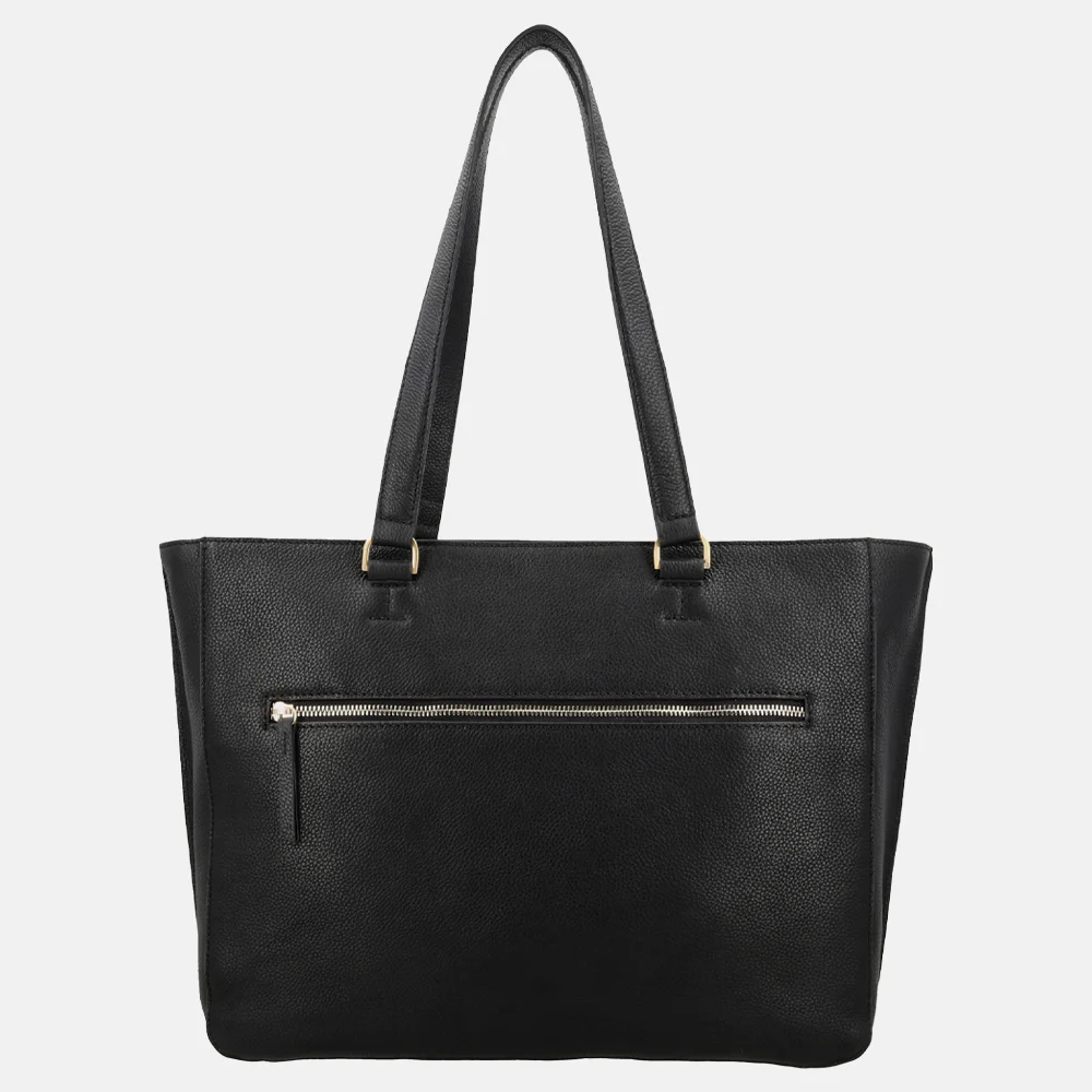 Loulou Essentiels Celine shopper met laptopvak 15.6 inch zwart bij Duifhuizen