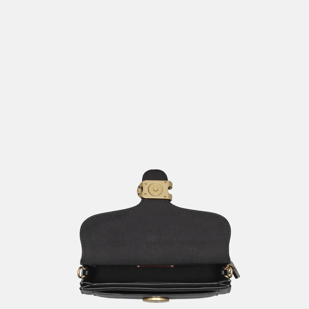 Coach Tabby Pebbled chain crossbody tas black bij Duifhuizen
