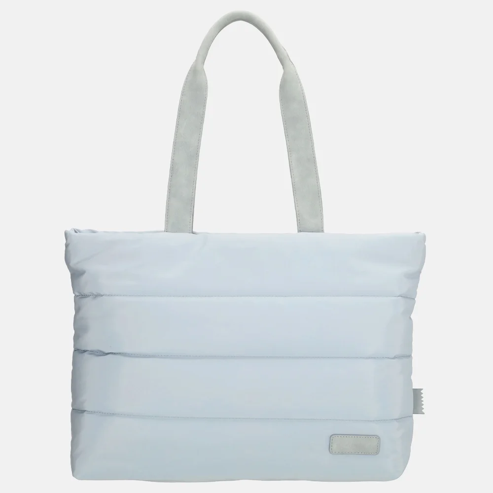 Zebra Trends Elske Puffy shopper lichtblauw bij Duifhuizen