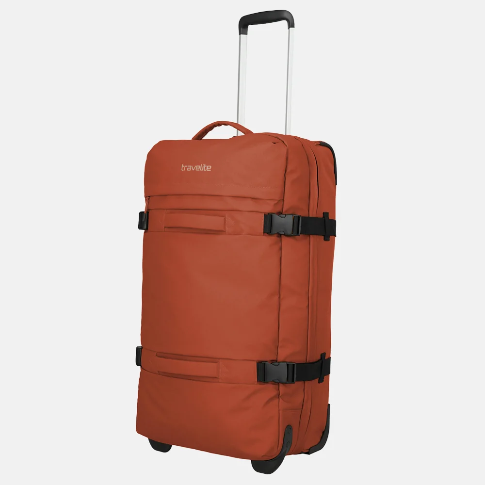 Travelite Bolonia wieltas L 72 cm orange bij Duifhuizen
