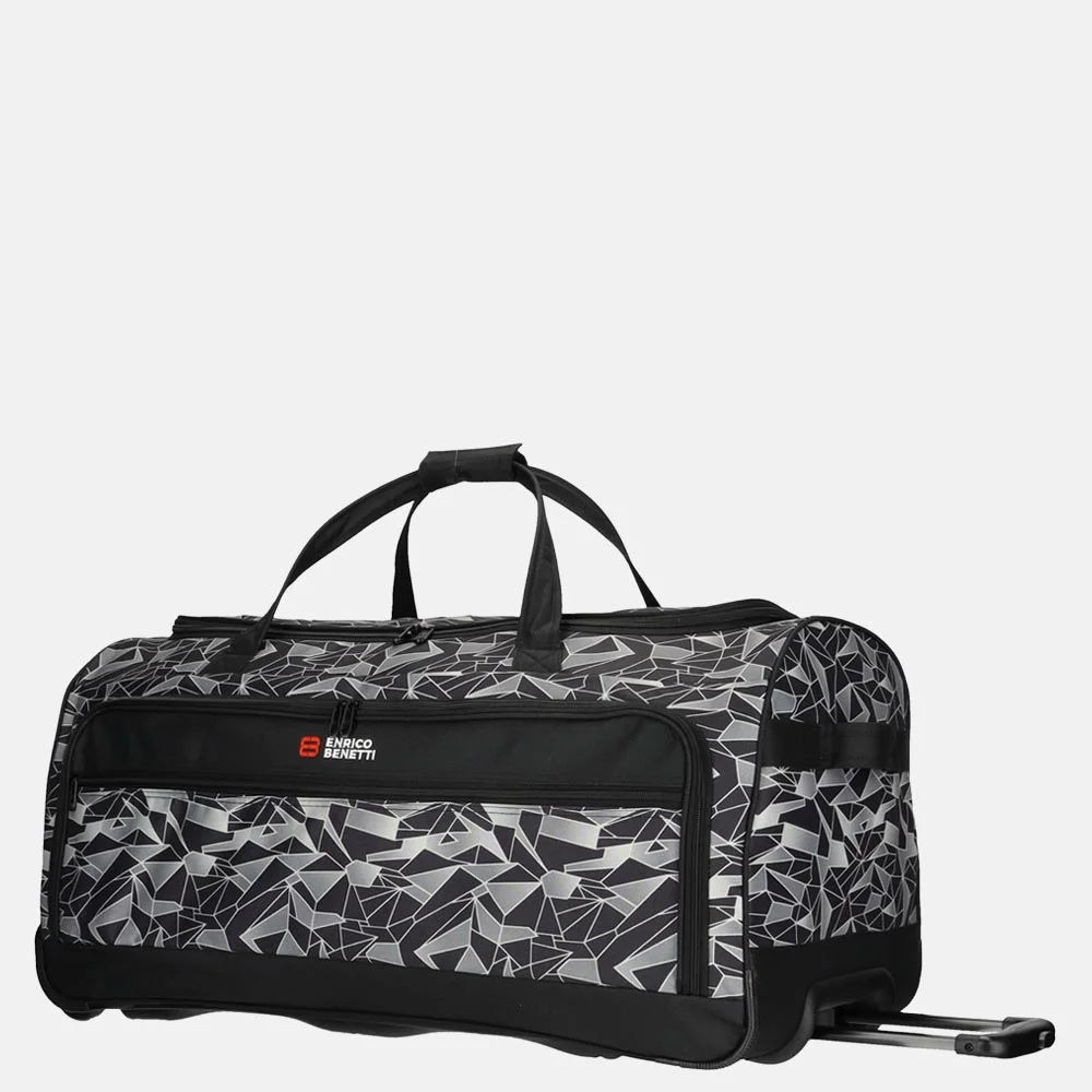 Enrico Benetti Santa Cruz wieltas 75cm black-grey bij Duifhuizen