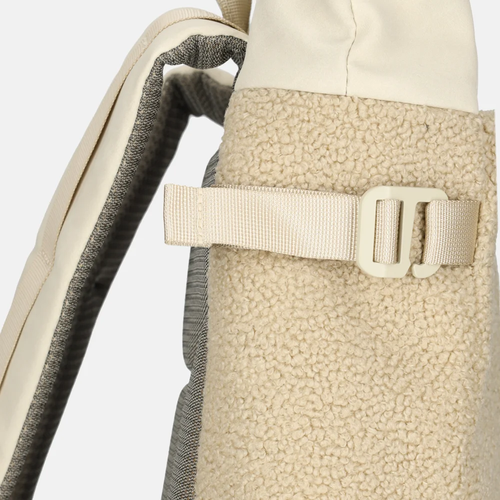 Kapten & Son Aarhus laptoprugzak teddy fleece bij Duifhuizen