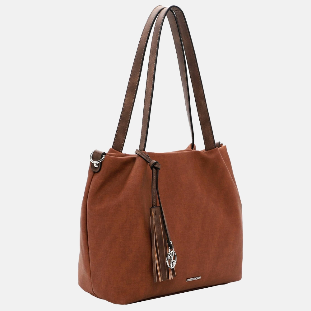 Emily & Noah Elke shopper cognac bij Duifhuizen