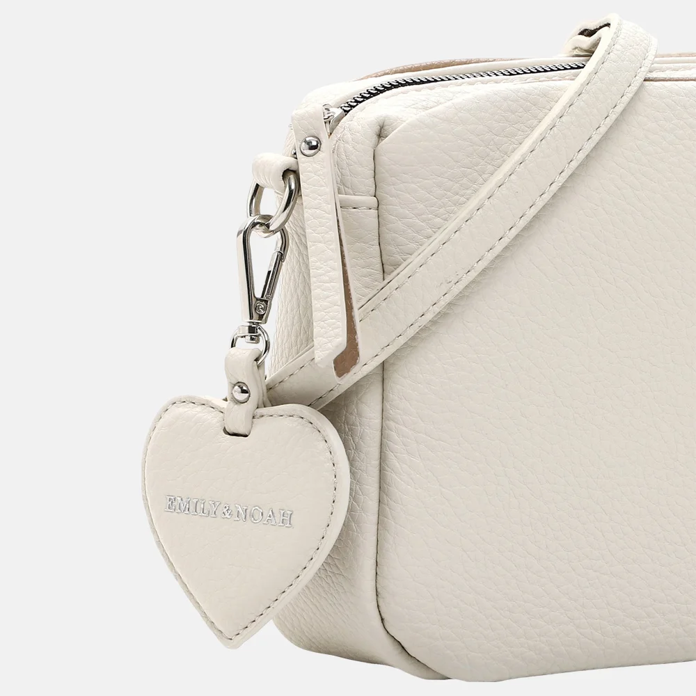Emily & Noah Enie crossbody tas beige bij Duifhuizen