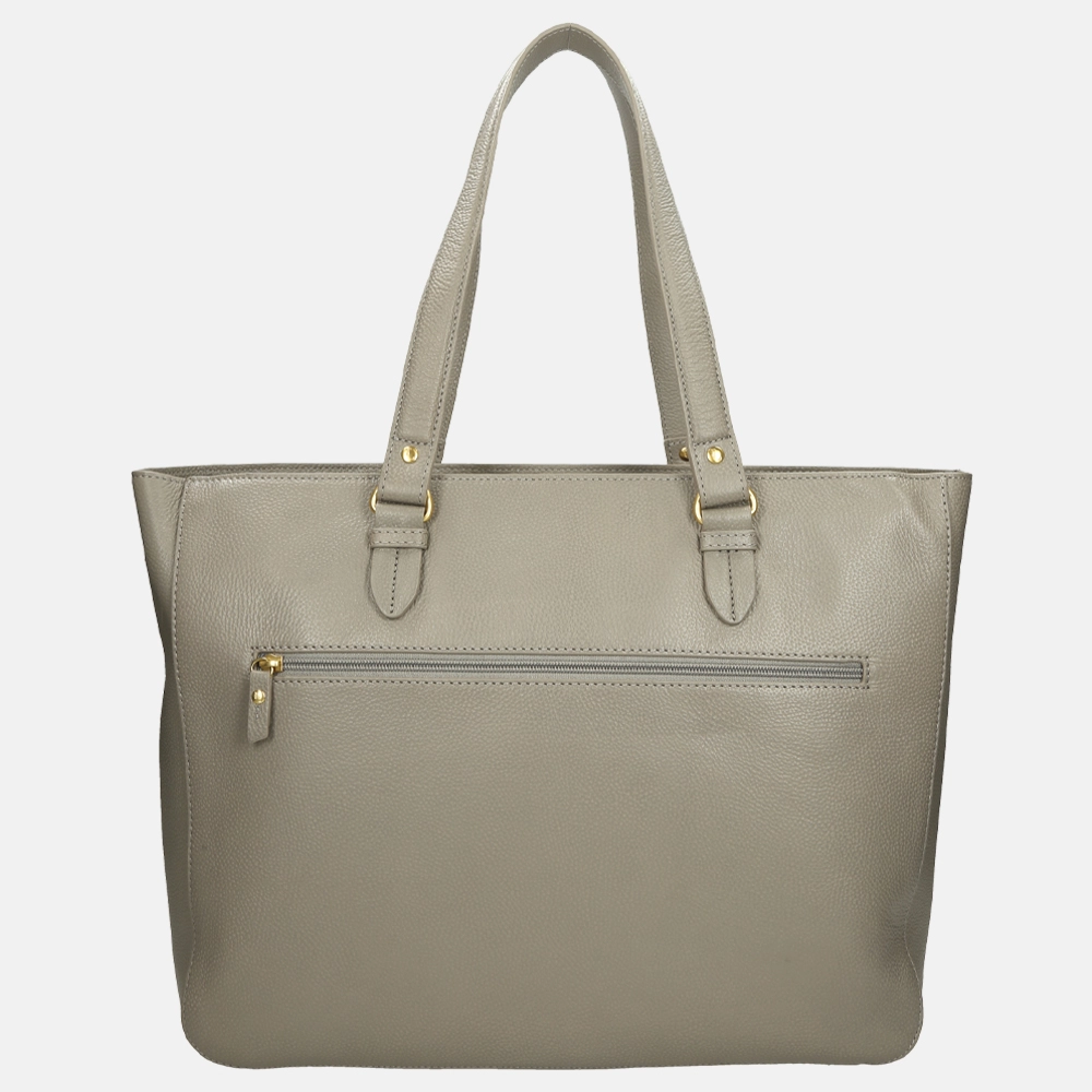 Loulou Essentiels Robuste shopper oyster bij Duifhuizen