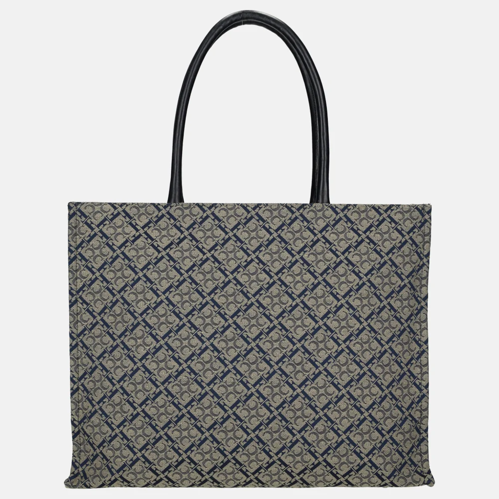 Claudio Ferrici Logo shopper L taupe bij Duifhuizen
