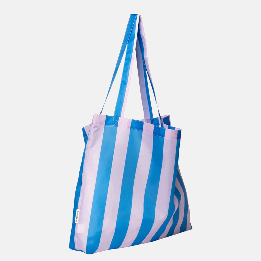 Studio Noos shopper Powder / Blue striped bij Duifhuizen