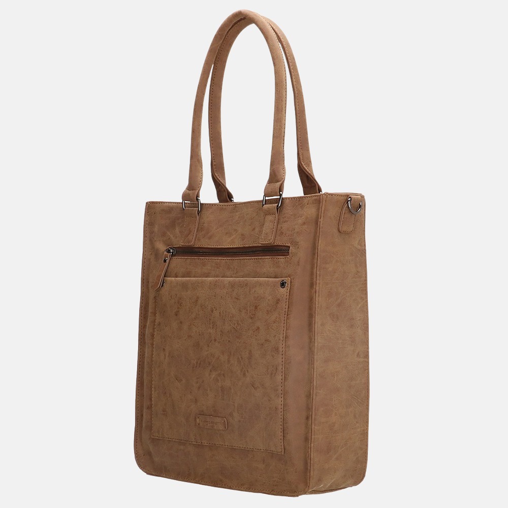 Enrico Benetti Bobbi shopper 14 inch camel bij Duifhuizen