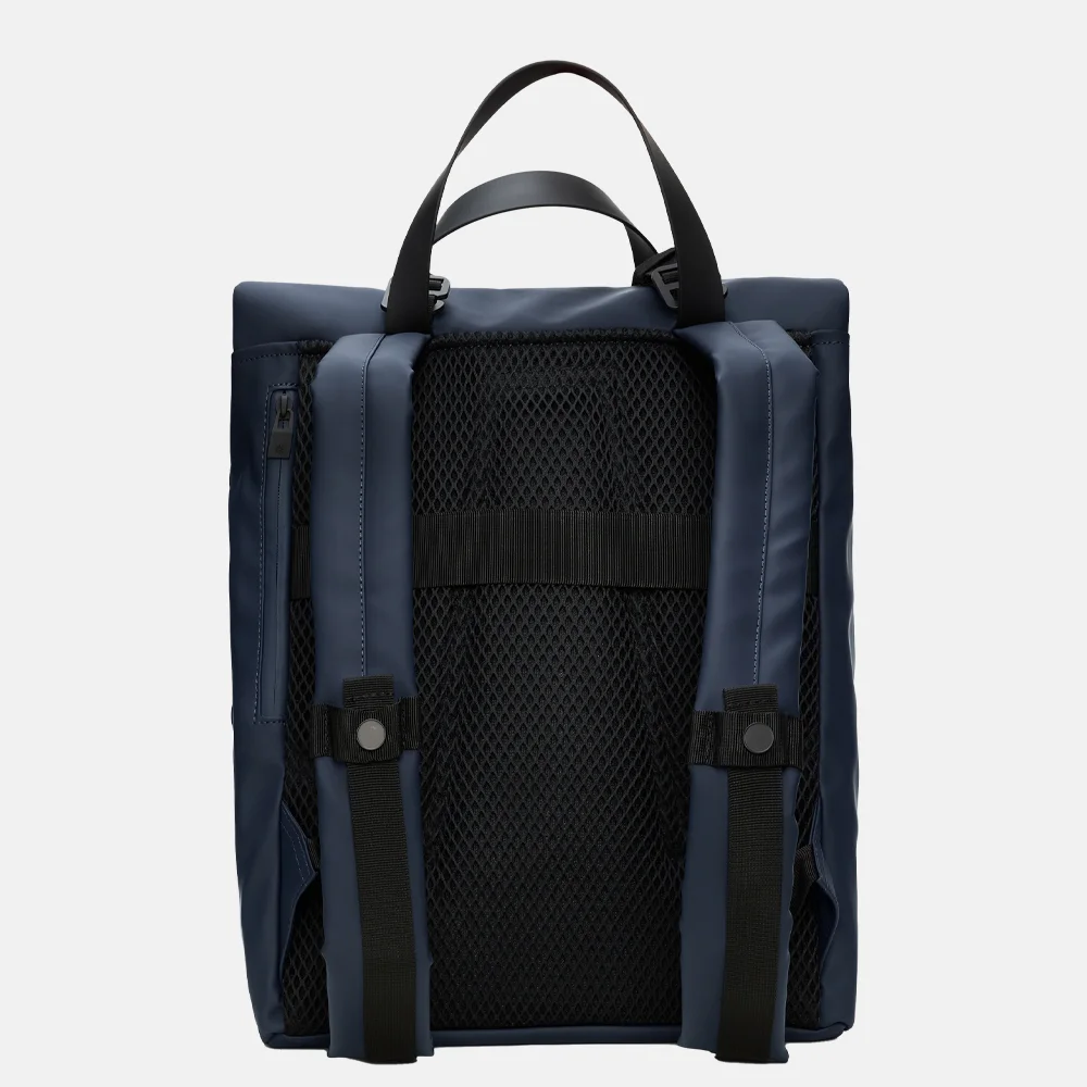 Rains 2 Way Tote rugzak navy bij Duifhuizen